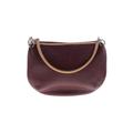 MAXX New York Leather Shoulder Bag: Burgundy Solid Bags