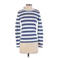 Ralph by Ralph Lauren Long Sleeve T-Shirt: Blue Stripes Tops - Women's Size P