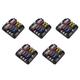 BLASHRD 5X Plastic Cover with LED Indicator Light M5 Stud 6 Ways Blade Fuse Block Fuse Box Holder 100A 32V for Auto Car Marine