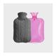 Hot Water Bottle with Cover Knitted Transparent Hot Water Bag 2 Liter Multiple Color Combinations 1 Set (Color : As Shown B)