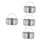 TOPBATHY 4pcs Stainless Steel Rice Steamer Portable Tripod Air Fryer Basket Cooking Basket Mesh Steamer Basket Steam Pot Rice Steamer Basket Steamer Basket Insert Steamer Supply Small Fruit