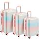 3 Piece Luggage Set,Expandable Hard Shell Luggage Set with Spinner Wheels & TSA Lock, Lightweight Travel Luggage Set,Carry on Luggage for Business Trip, Colorful, 3 Piece Set, Fashion