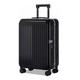 PASPRT Carry On Luggage Suitcases Carry On Luggage Aluminum Frame Front Cover Luggage Removable Side Bags Suitcases Large Capacity Travel Luggage (Black 36.5 * 25 * 48.5CM)