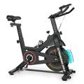 SogesPower Exercise Bike Indoor Cycling Bike Magnetic Stationary Bike Cycle Bike Fitness Bike for Home Silent Belt Drive with Color Light Strip Effect