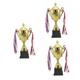 SUPVOX 3 Pcs Sports Competition Trophy Golf Trophy Game Trophy Cup Achievement Trophy Mini Toy Golden Trophy Cup Custom Trophy Winner Trophy Cup Mini Trophies Basketball Child Big Trophy