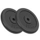 Sporting Goods Exercise & Fitness Weightlifting Free Weights-Weight Plates 2 pcs 2x15 kg Cast Iron