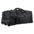 Miramrax Travel Duffle Bag With Wheels Extra Large Rolling Duffel Bags for Tactical Military Deployment Camping Weekender Traveling Luggage Roller Wheeled Bag Trolley Bag for Sports Outdoor, Black