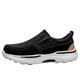 Slip-on Shoes Mens Casual Slip on Shoes Moccasin Shoes for Men Wide fit Shoes for Men Men's Shoes Hiking Shoes Walking Shoes Lightweight Anti Slip Outdoor Walking Shoes,Black,48/290mm