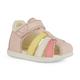 Lauflernschuh GEOX "B SANDAL MACCHIA" Gr. 21, bunt (rosa, multi) Kinder Schuhe Lauflernschuhe