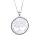 Silberkette COLLEZIONE ALESSANDRO "Lebensbaum" Gr. one size, Silber 925 (Sterlingsilber), silberfarben (silbern) Damen Halsketten Silberketten aus 925 Sterling Silber
