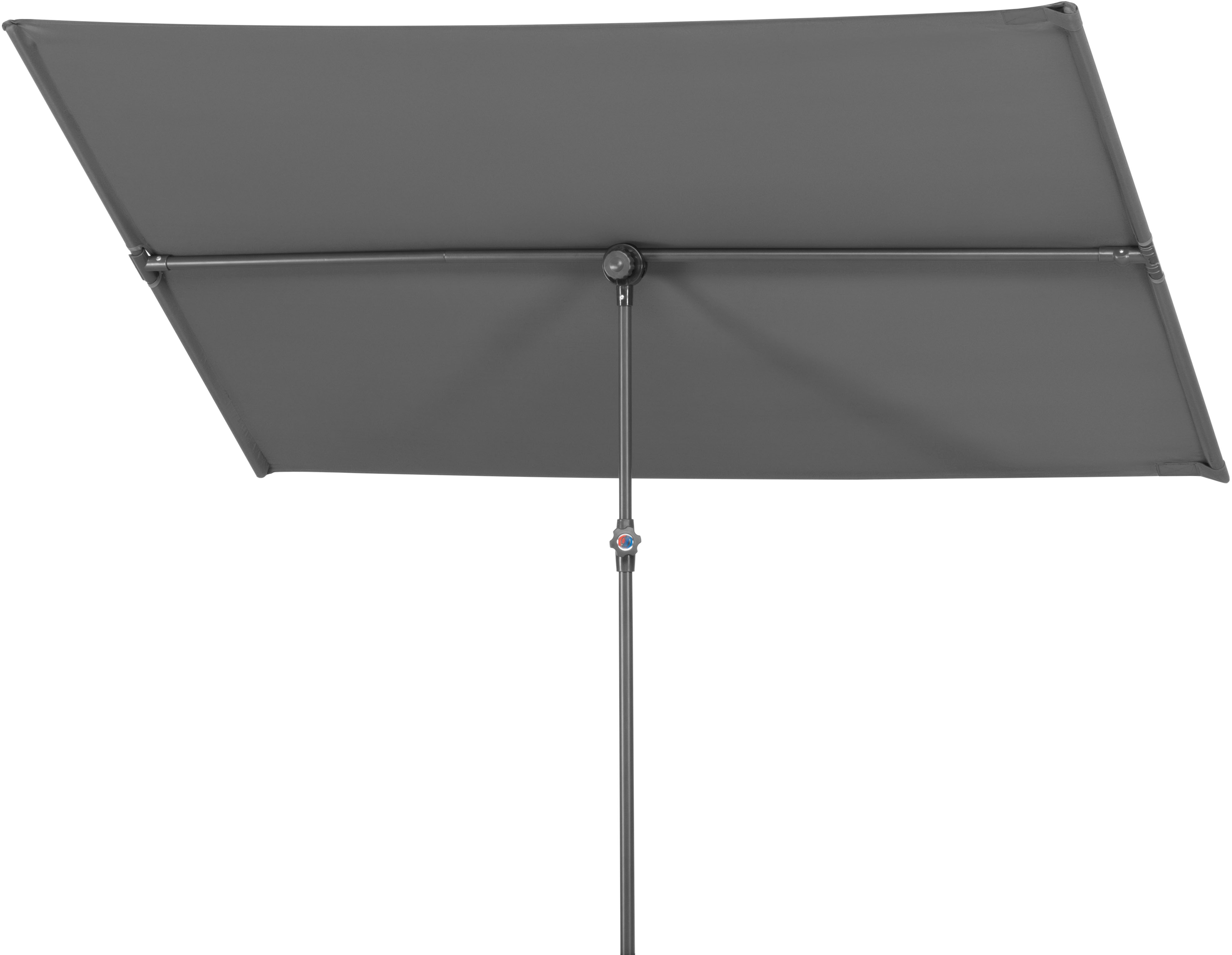 Balkonschirm SCHNEIDER SCHIRME "»Avellino«, TOPSELLER", grau (anthrazit), Obermaterial: 100% Polyester, Standschirme, 180x130 cm, flexibler Allrounder unter den Sonnenschirmen