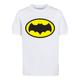 Kurzarmshirt F4NT4STIC "F4NT4STIC Kinder Batman TV Series Logo -BLK with Kids Basic Tee" Gr. 146/152, weiß (white) Jungen Shirts T-Shirts
