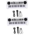 Abaodam 2pcs Children's Electronic Organ Toy for Kids Simulation Piano Toy Pianos for Kids Piano Keyboard for Kids Electric Piano Keyboards Toys Musical Instrument Plastic Multifunction