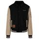 Collegejacke SEAN JOHN "Herren JM233-023-2 SJ Script Logo Retro Car College Jacket" Gr. XXL, schwarz (black, light beige) Herren Jacken Übergangsjacken