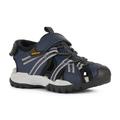 Sandale GEOX "J BOREALIS BOY B" Gr. 33, blau (navy, grau) Kinder Schuhe