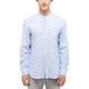 Langarmhemd MUSTANG "Langarmhemd" Gr. L, US-Größen, blau 5124 Herren Hemden