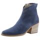 Stiefelette PAUL GREEN Gr. 40, blau (jeansblau) Damen Schuhe Ankleboots Cowboy-Stiefelette Reißverschlussstiefeletten