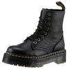Schnürboots DR. MARTENS "Jadon", Damen, Gr. 39, schwarz, Leder, modisch, Schuhe, Festival, Plateauboots, Stiefelette mit typischer Ziernaht