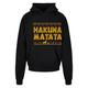 Sweater F4NT4STIC "Herren The Lion King Hakuna Matata with Ultra Heavy Hoody" Gr. 5XL, schwarz (black) Herren Sweatshirts