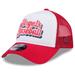 Women's New Era White/Red Los Angeles Angels Throwback Team Foam Front A-Frame Trucker 9FORTY Adjustable Hat