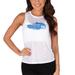 Women's Concepts Sport White Philadelphia 76ers Infuse Lightweight Slub Knit Tank Top