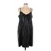 Universal Standard Casual Dress - Shift V Neck Sleeveless: Black Solid Dresses - Women's Size 12