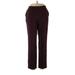 Purejill Casual Pants - High Rise Boot Cut Boyfriend: Burgundy Bottoms - Women's Size Large