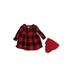 Baby Gap Dress: Red Checkered/Gingham Skirts & Dresses - Size 6-12 Month