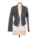 Calvin Klein Blazer Jacket: Short Gray Jackets & Outerwear - Women's Size 8 Petite