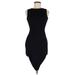 H&M Cocktail Dress - Bodycon: Black Solid Dresses - Women's Size 6