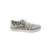Vans Sneakers: Gray Checkered/Gingham Shoes - Women's Size 5 1/2 - Almond Toe