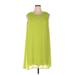 Tacera Casual Dress - Shift Crew Neck Sleeveless: Green Print Dresses - Women's Size X-Large