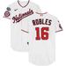 Victor Robles Washington Nationals Game-Used #16 White Jersey vs. Atlanta Braves on March 30, 2023