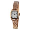 REGENT UR2211598 Women's Analogue Watch with Metal Strap Rose Gold, Rose gold / white