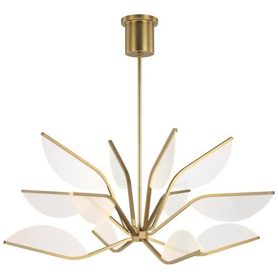 Visual Comfort Modern Belterra 38 inch 3500K LED Natural Brass Chandelier