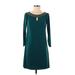 Laundry by Shelli Segal Casual Dress - Shift: Teal Solid Dresses - Women's Size 2