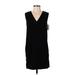 Rag & Bone Casual Dress - Mini V Neck Sleeveless: Black Solid Dresses - New - Women's Size 0