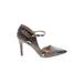 Nine West Heels: Pumps Stiletto Bohemian Gray Snake Print Shoes - Women's Size 8 - Pointed Toe