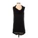 R2D Casual Dress - Shift Cowl Neck Sleeveless: Black Solid Dresses - Women's Size Small