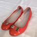 Coach Shoes | Coach Leather Ballet Flats/7b | Color: Red | Size: 7