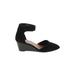 Style&Co Wedges: Black Solid Shoes - Women's Size 6 1/2 - Almond Toe