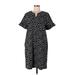 Chico's Casual Dress - Popover: Black Print Dresses - Women's Size 10