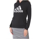 Adidas Tops | Adidas Golf Pullover Fleece Hoodie Big Logo Sweatshirt Medium Womens Black | Color: Black/White | Size: M