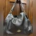 Coach Bags | Coach Hallie Black Pebble Leather Shoulder Bag. Beautiful Like New Condition. | Color: Black | Size: Os