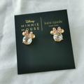 Kate Spade Jewelry | Disney X Kate Spade New York Minnie Studs Gold Clear Stud Earrings New | Color: Gold | Size: Os