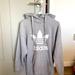 Adidas Tops | Heather Grey Adidas Trefoil Hoodie! | Color: Gray/White | Size: M