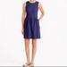 J. Crew Dresses | J.Crew Daybreak Indigo Blue Fit And Flare Dress Size Xs Career Or Casual Pockets | Color: Blue/Purple | Size: Xs