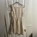 Lilly Pulitzer Dresses | Gold And White Lilly Striped Dress | Color: Cream/Gold | Size: 6