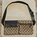 Gucci Bags | Euc~Gucci Gg Body Waist/Shoulder Bag Pouch Unisex Brown Canvas/Leather 28566 | Color: Brown/Tan | Size: Os