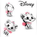 Disney Jewelry | Disney 925 Sterling Silver Aristocrats Marie Bracelet Charm | Color: Pink/Silver | Size: Os